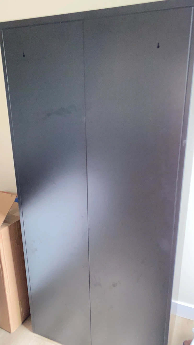 Black Wardrobe with Two Drawers - photo 4