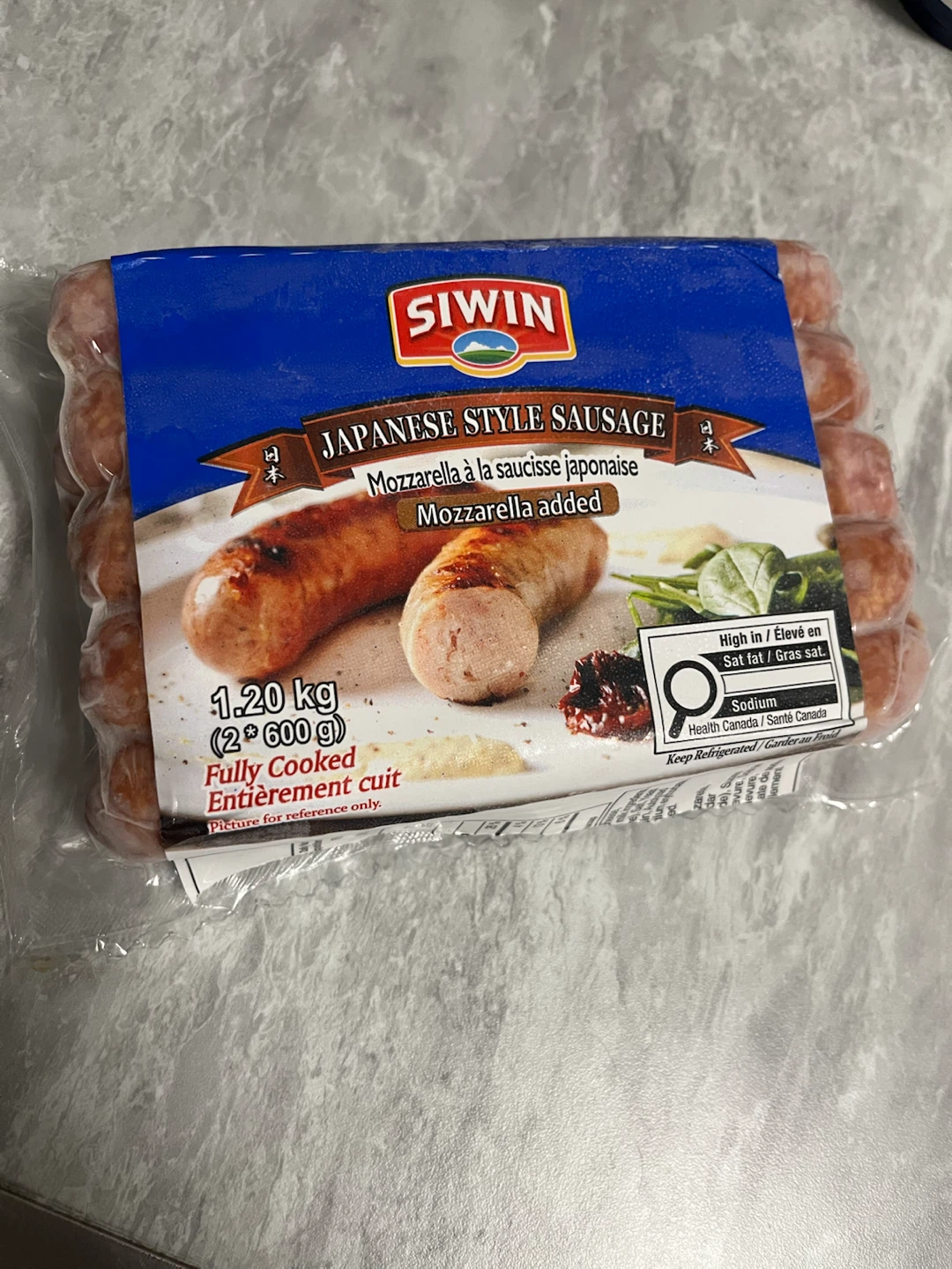 Siwin Japanese Style Sausage with Mozzarella 600g