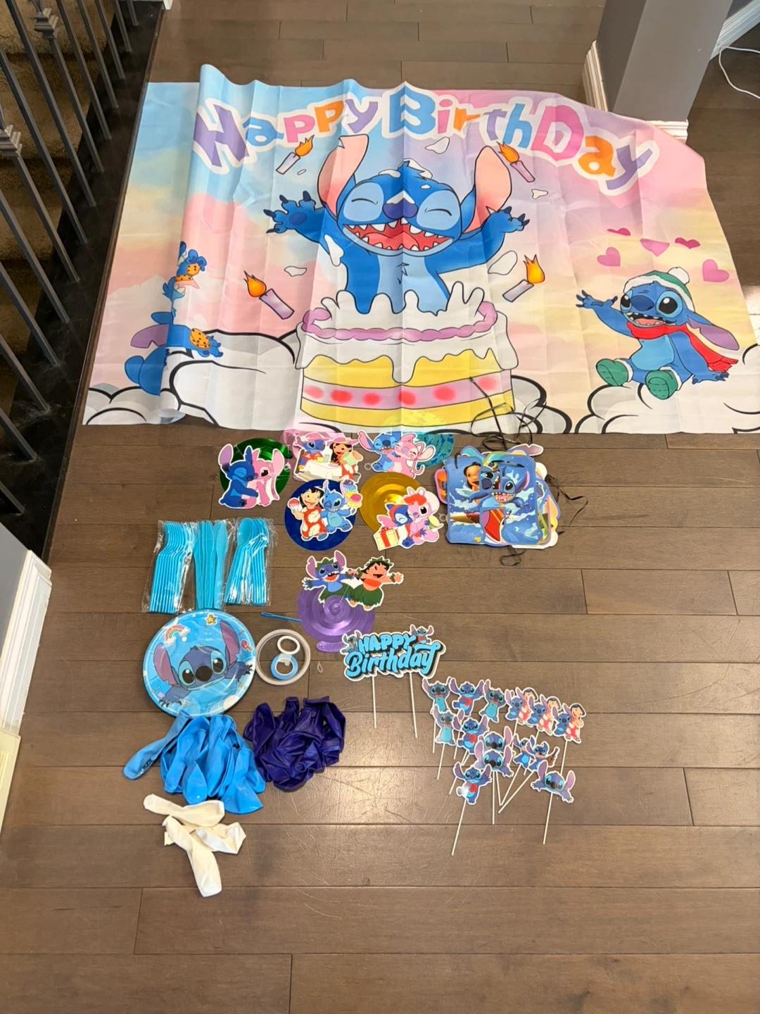 Disney Stitch Happy Birthday Party Supplies Set