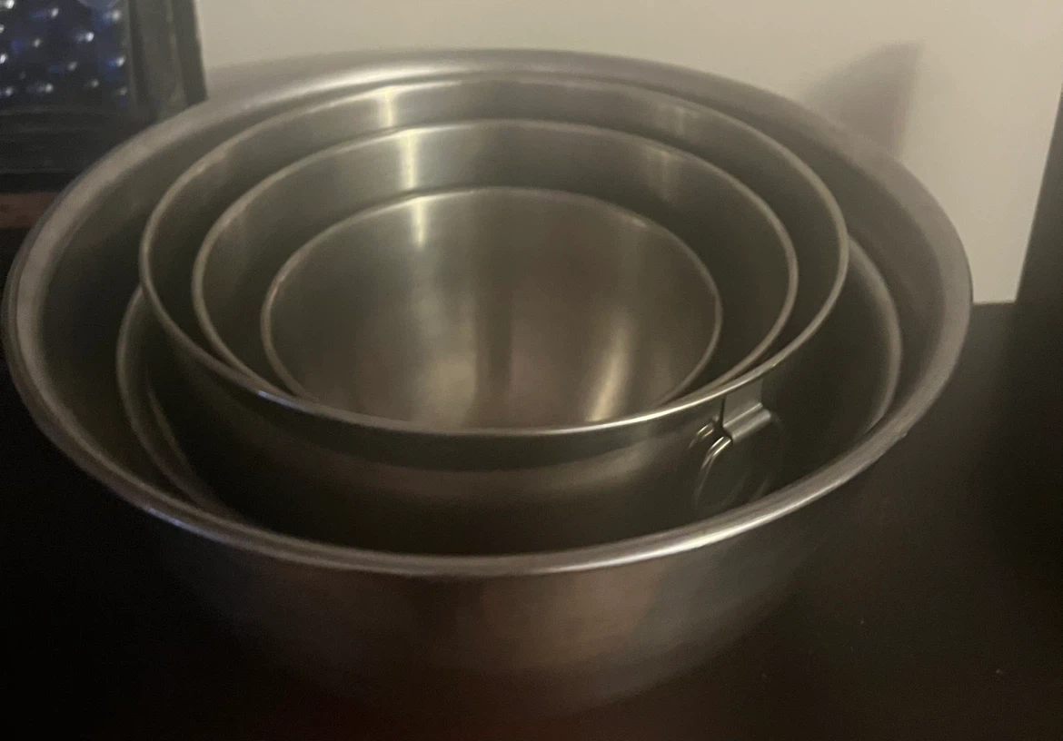 Set of 5 Stainless Steel Mixing Bowls - photo 3