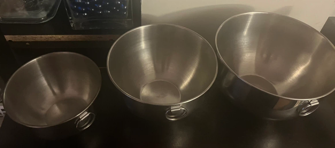 Set of 5 Stainless Steel Mixing Bowls - photo 4