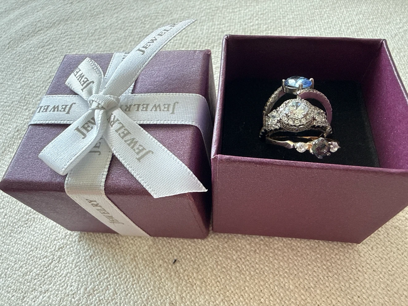 Set of Three Sterling Silver fashion Rings - photo 3