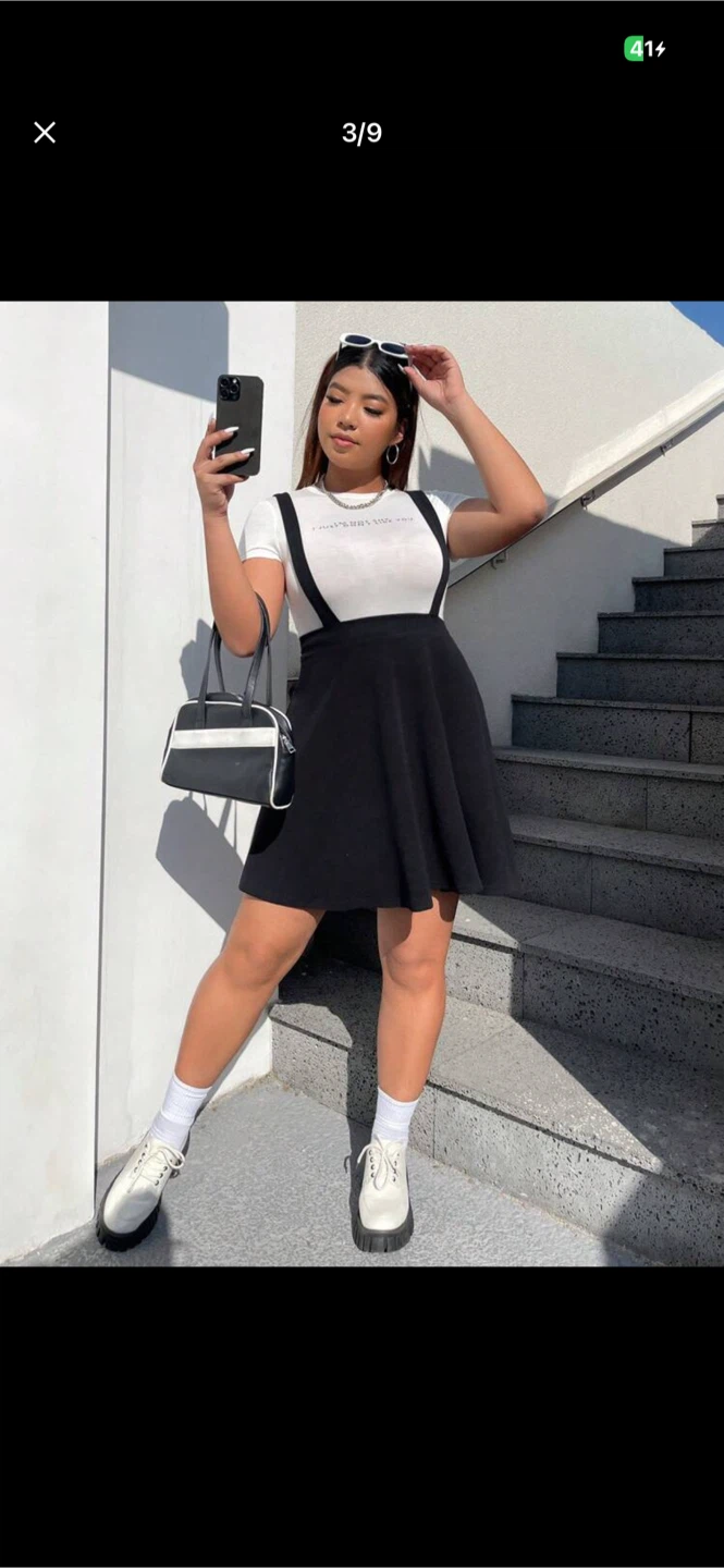 Black Pinafore Skirt