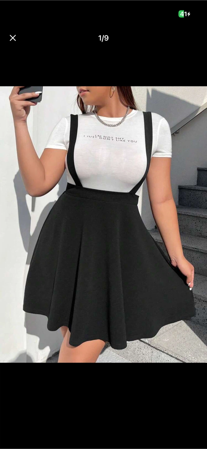 Black Pinafore Skirt - photo 2