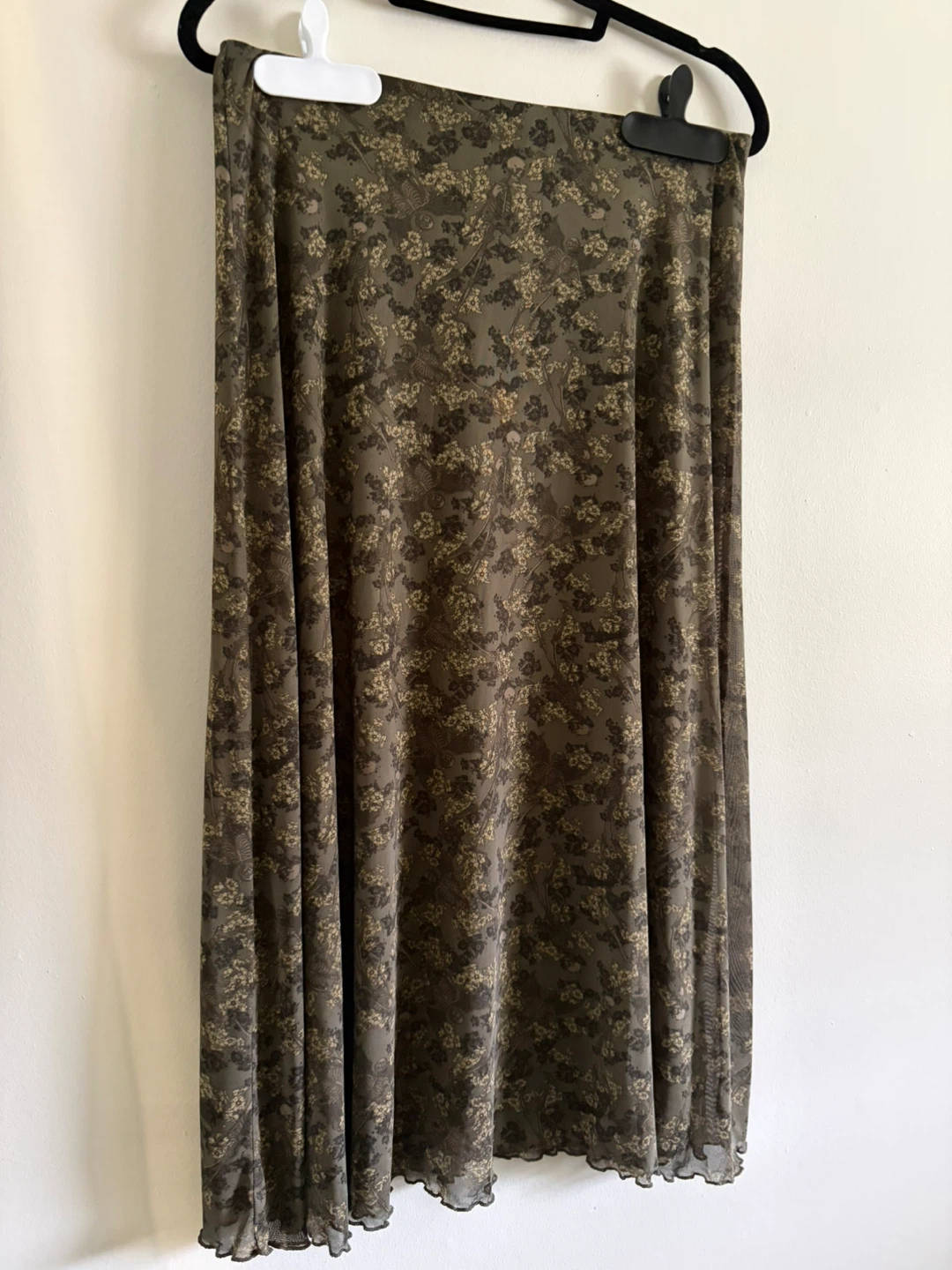 Maxi sage green skirt - photo 3