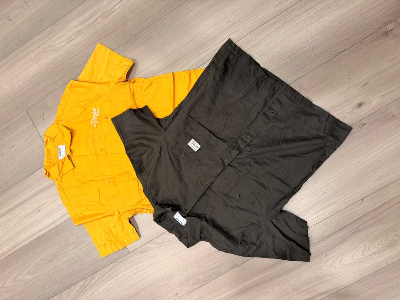 Two Old Navy short sleeve shirts