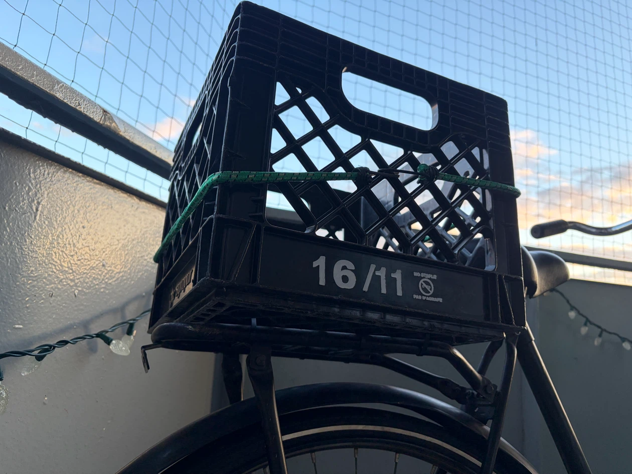 Falkx Black City Bicycle with Rear Crate - photo 3
