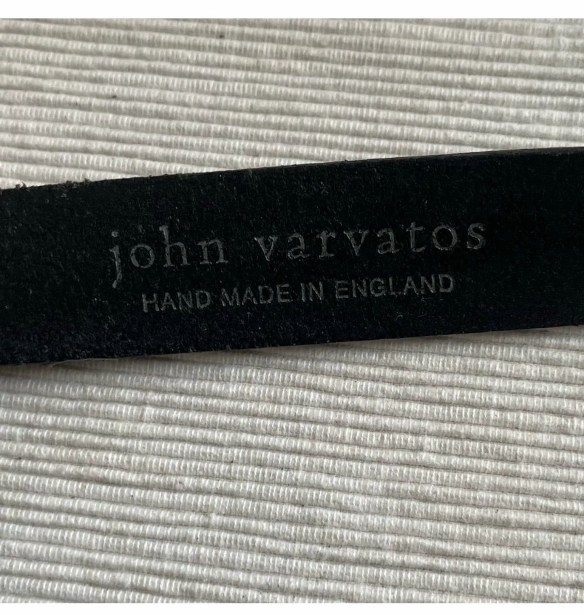 John Varvatos Black Leather Belt - photo 5