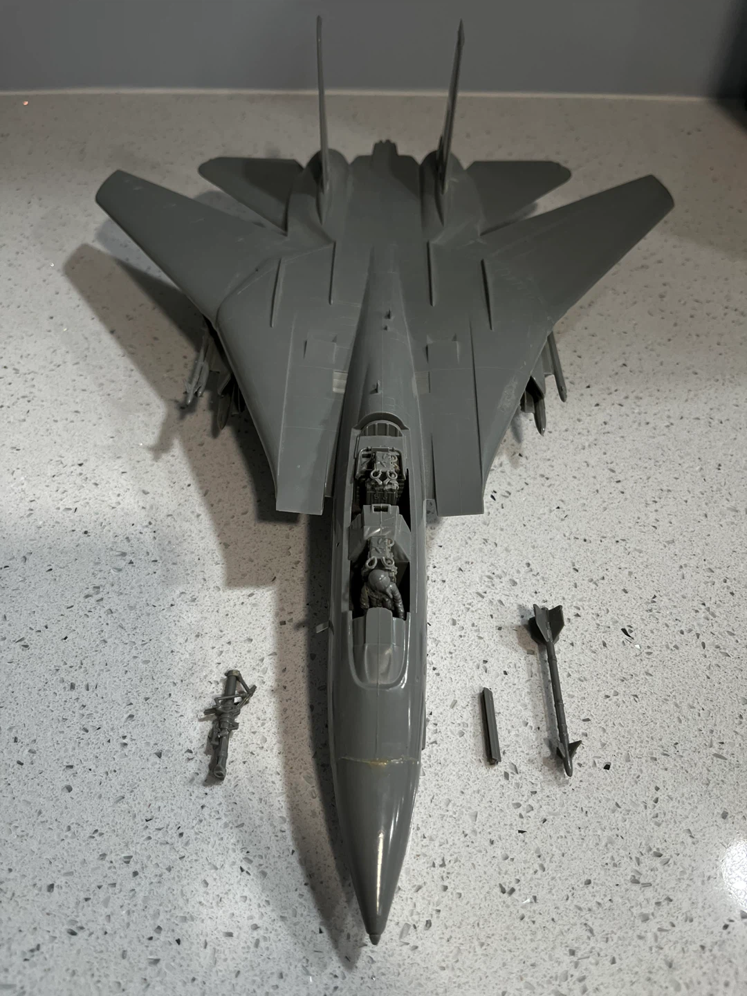 Unassembled Model F-14 Tomcat Fighter Jet Kit