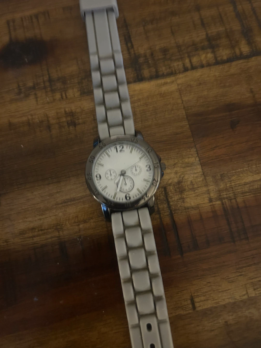 Light Grey Silicone Wristwatch - photo 2