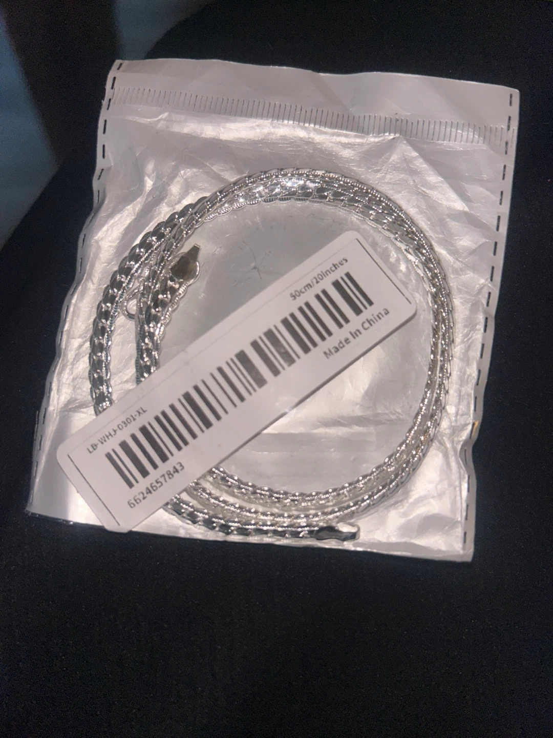 Silver-tone necklace chain