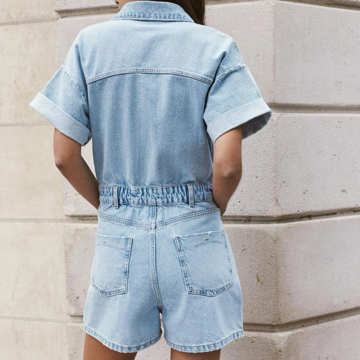 Zara: Denim Jumpsuit- Size Medium - NWOT - photo 3
