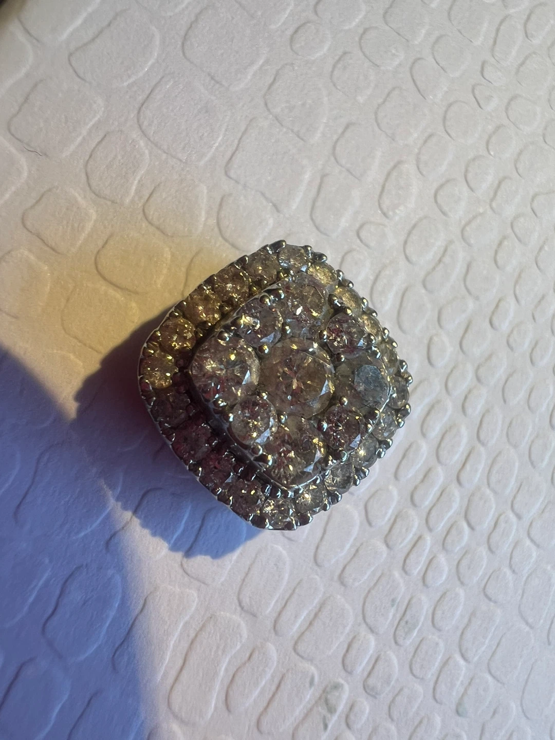 10K Diamond Cluster pendant 1.00 CTW - photo 3