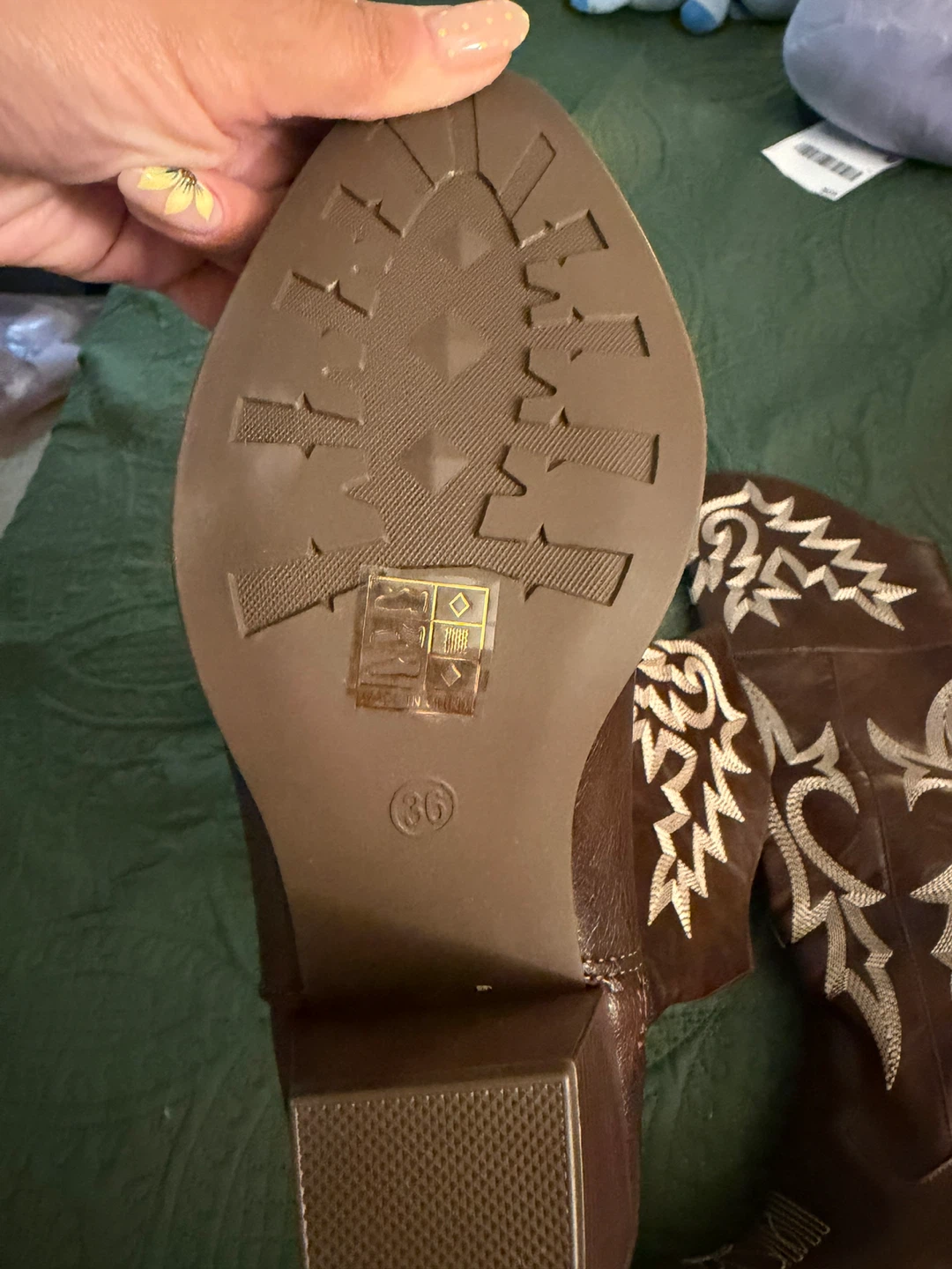Brown Embroidered Cowboy Boots - photo 2