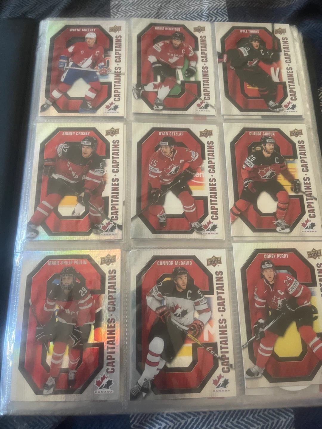 Collection of Upper Deck Team Canada Hockey Cards