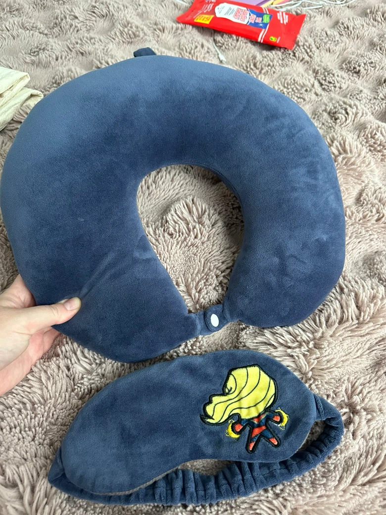 Superhero Travel Neck Pillow & Sleep Mask Set - photo 4