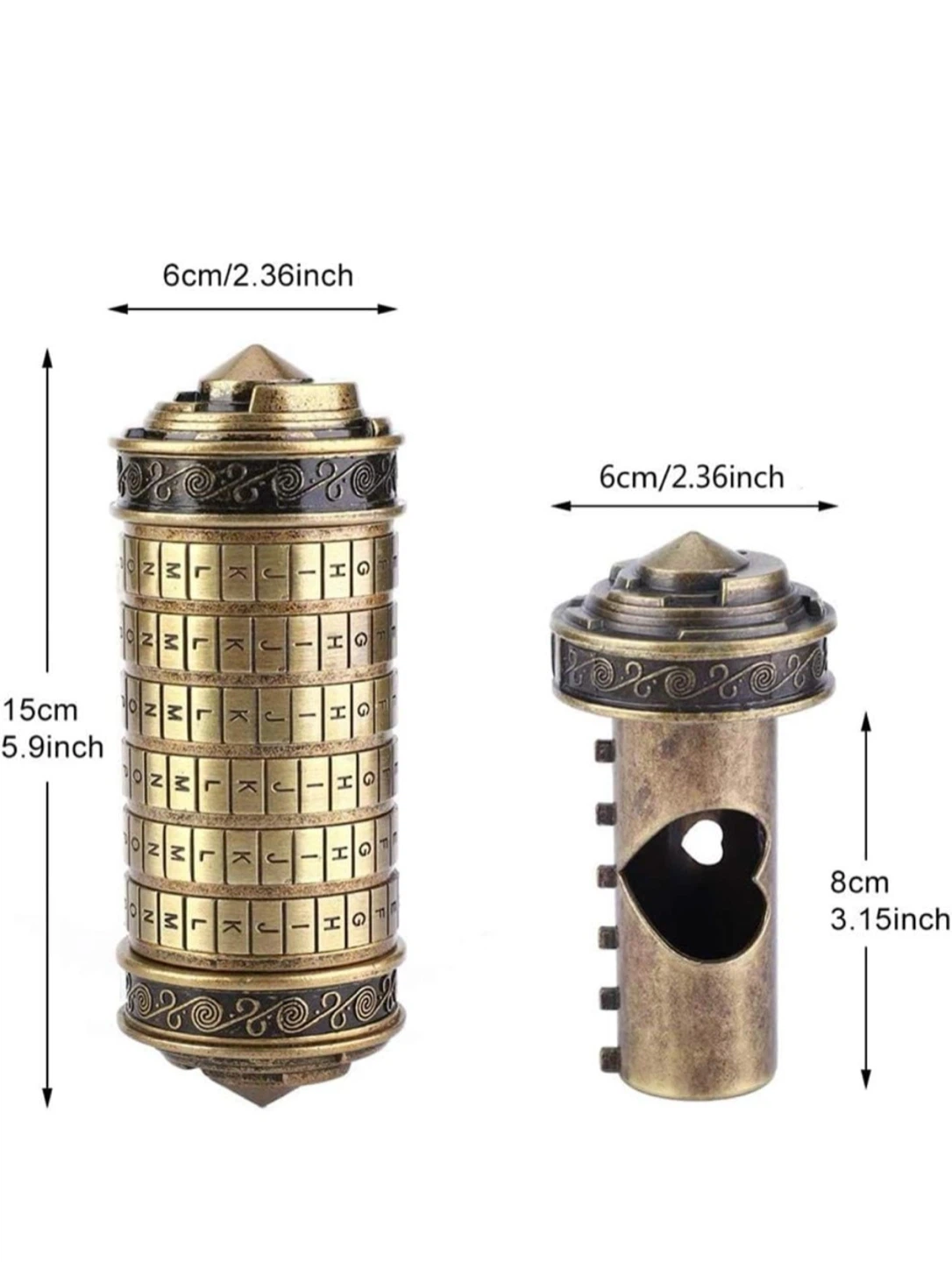 Cryptex Puzzle Lock Box - photo 2