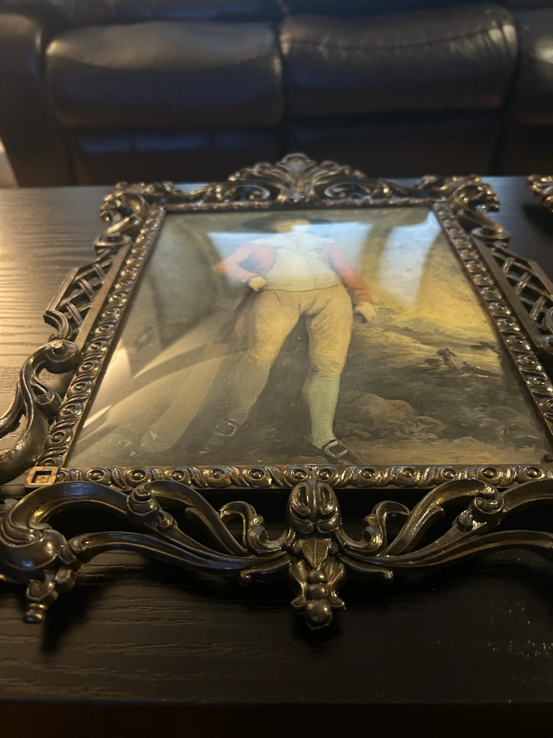 Framed Prints The Boy with a Cricket Bat & A Young Girl Reading - photo 5