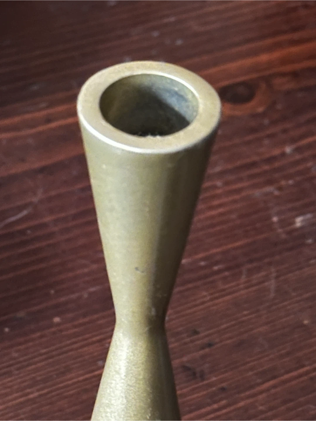 Solid heavy metal mid century candlestick holder - photo 2