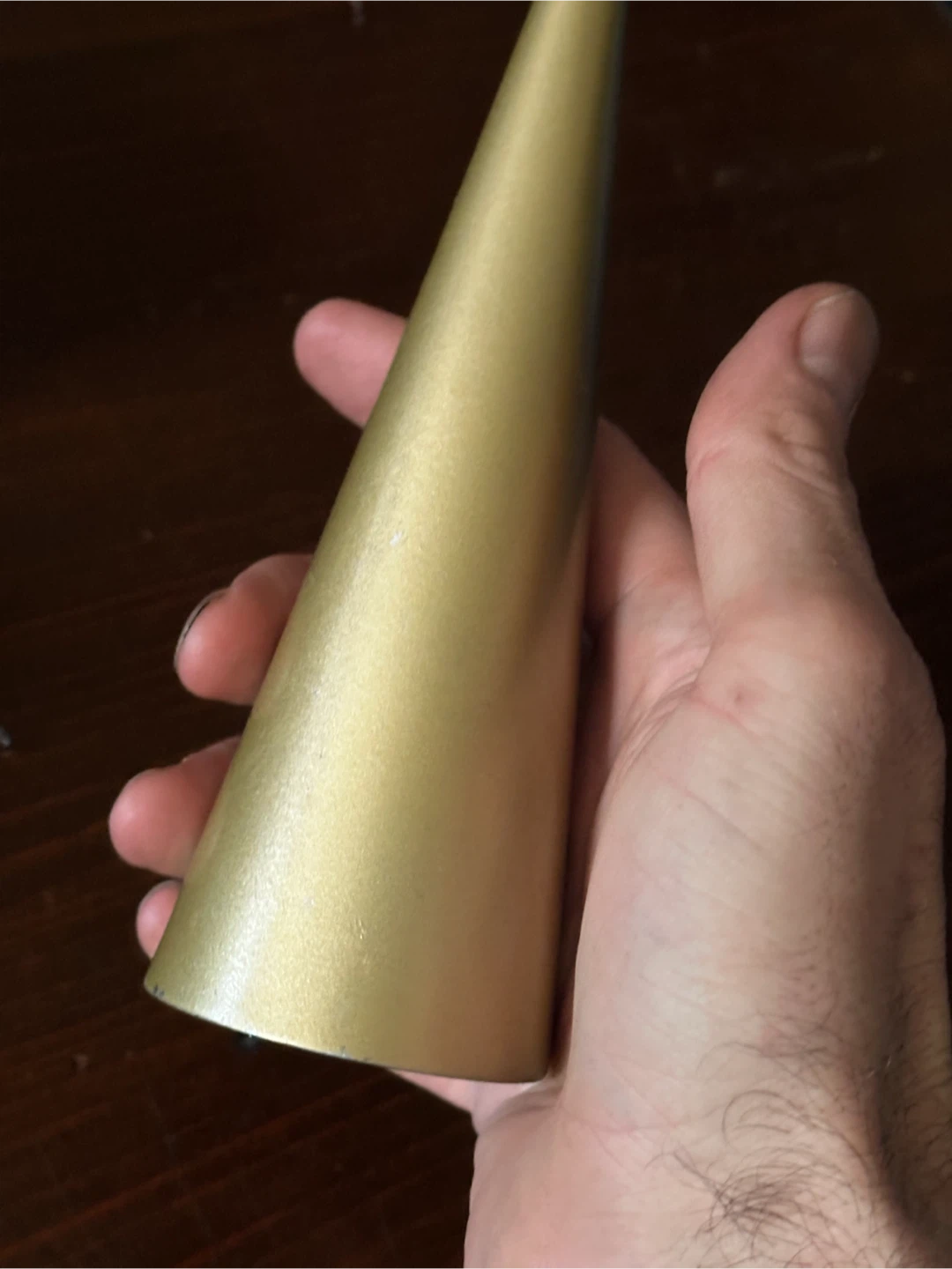 Solid heavy metal mid century candlestick holder - photo 3