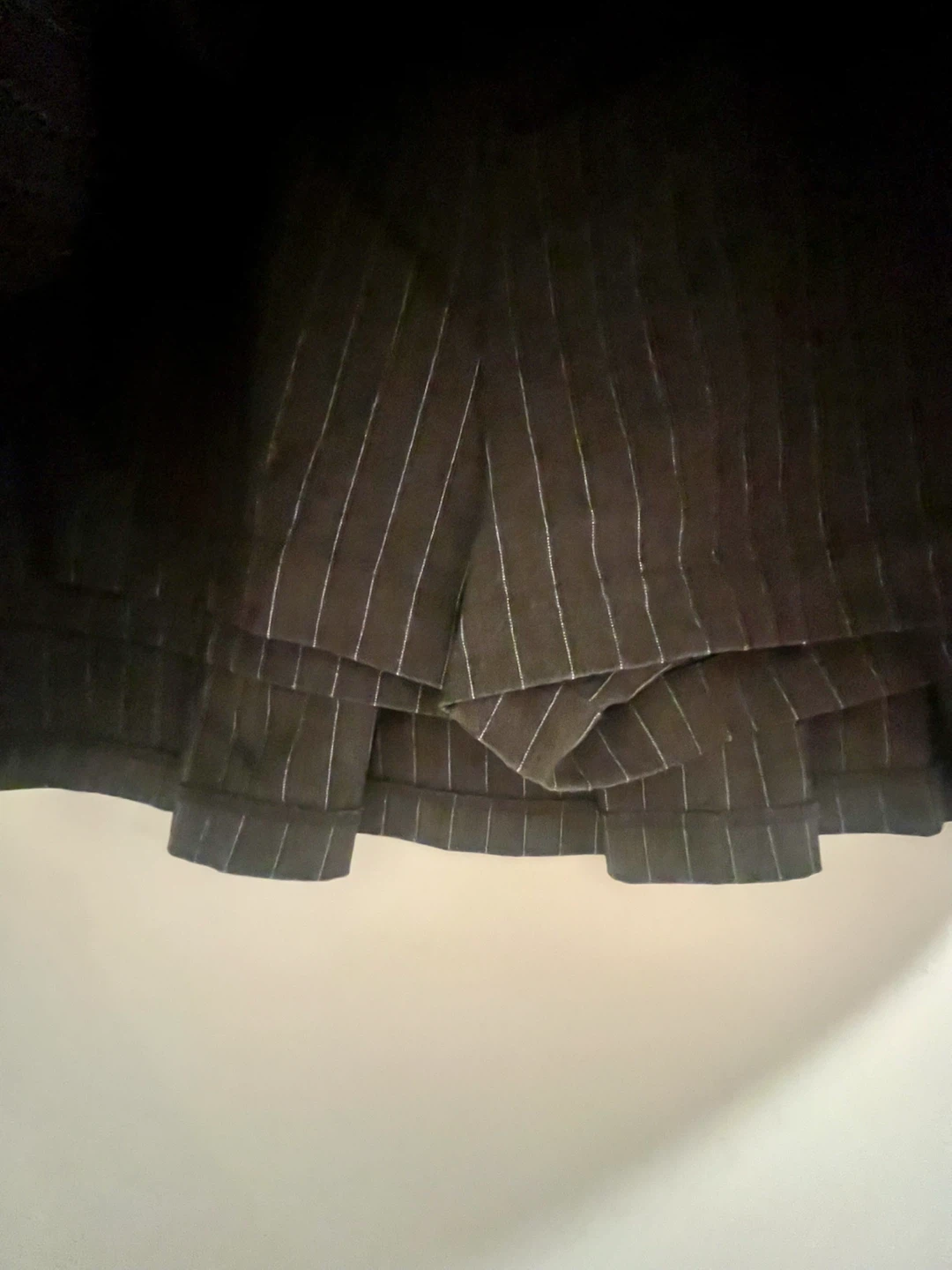 Ardene pinstripe pleated skirt with shorts - photo 2