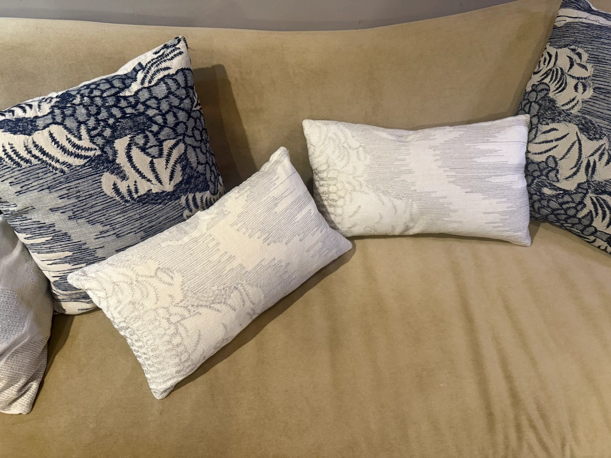 Set of 2 West Elm Embroidered sofa Pillows