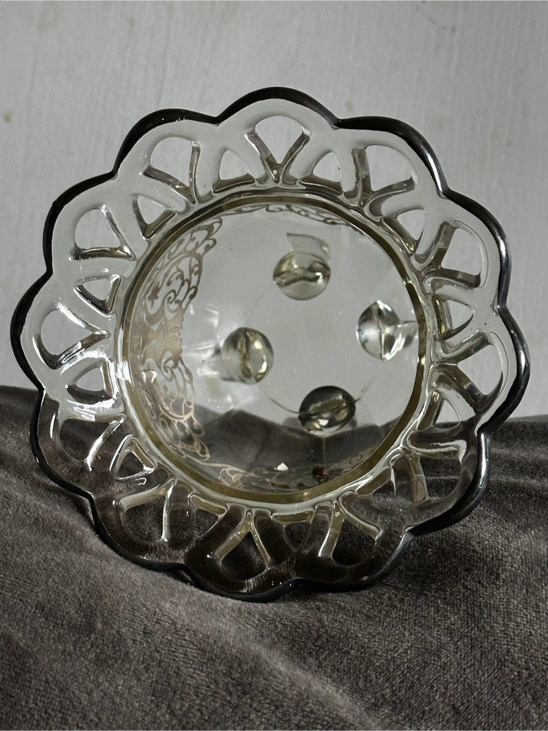Vintage Silver City Flanders Sterling Silver Overlay Bowl - photo 2