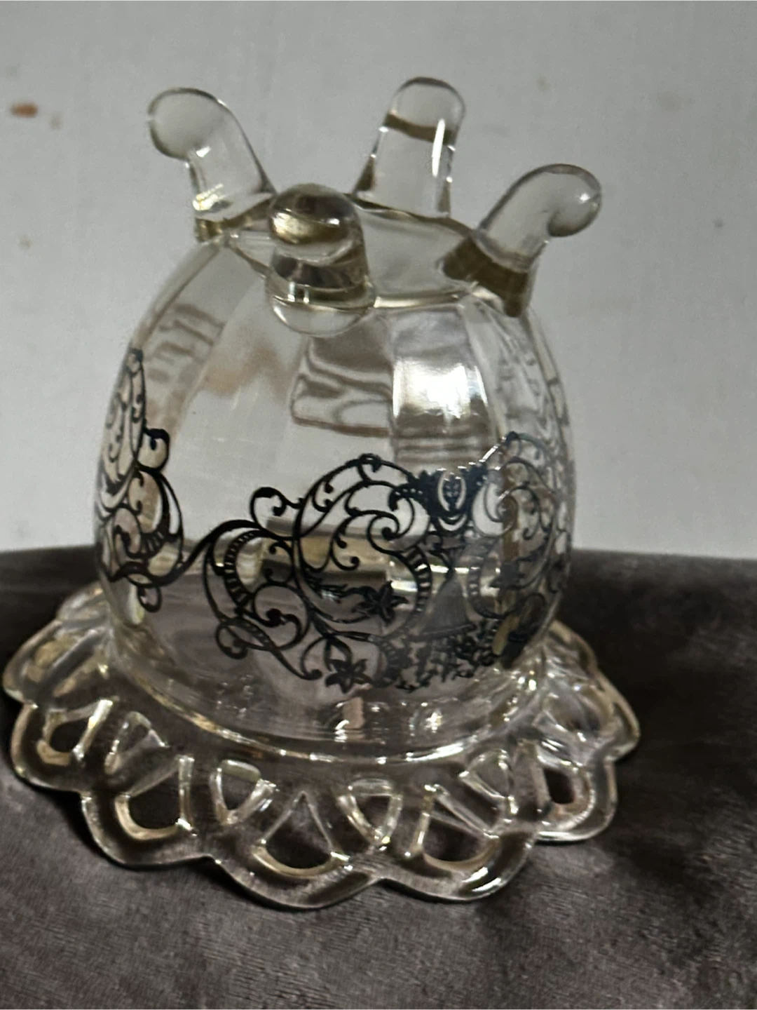 Vintage Silver City Flanders Sterling Silver Overlay Bowl - photo 3