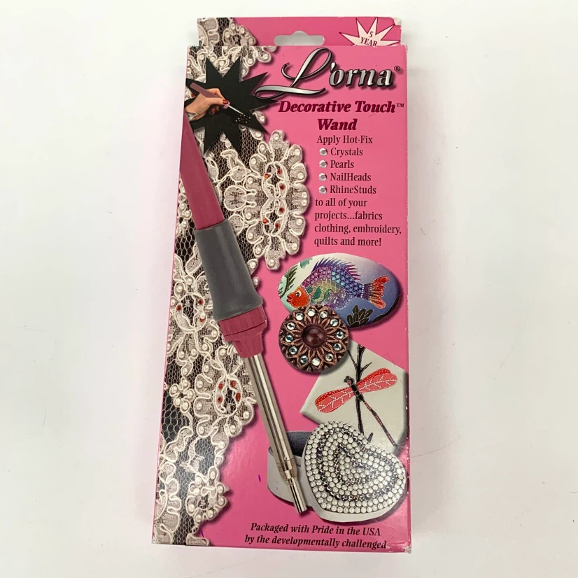 L'Orna Decorative Touch Wand for Hot-Fix Crystals & More
