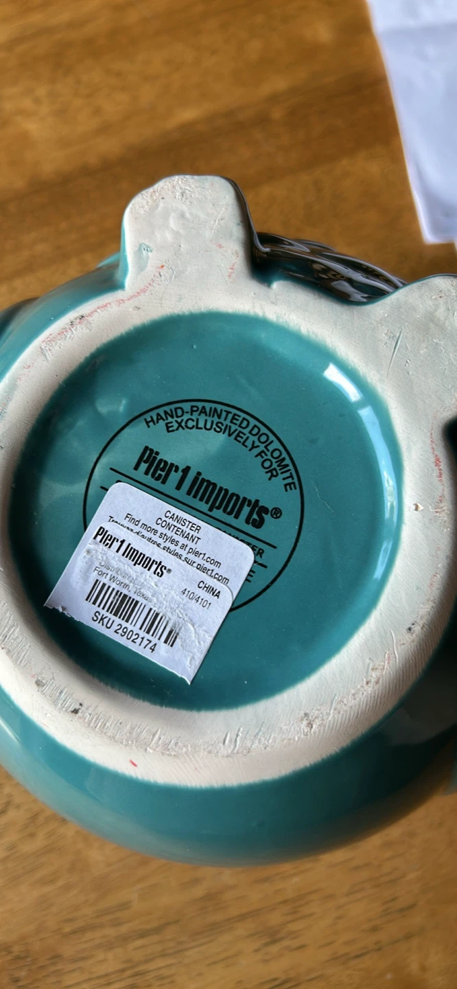 Pier 1 Imports Owl Canister - photo 2
