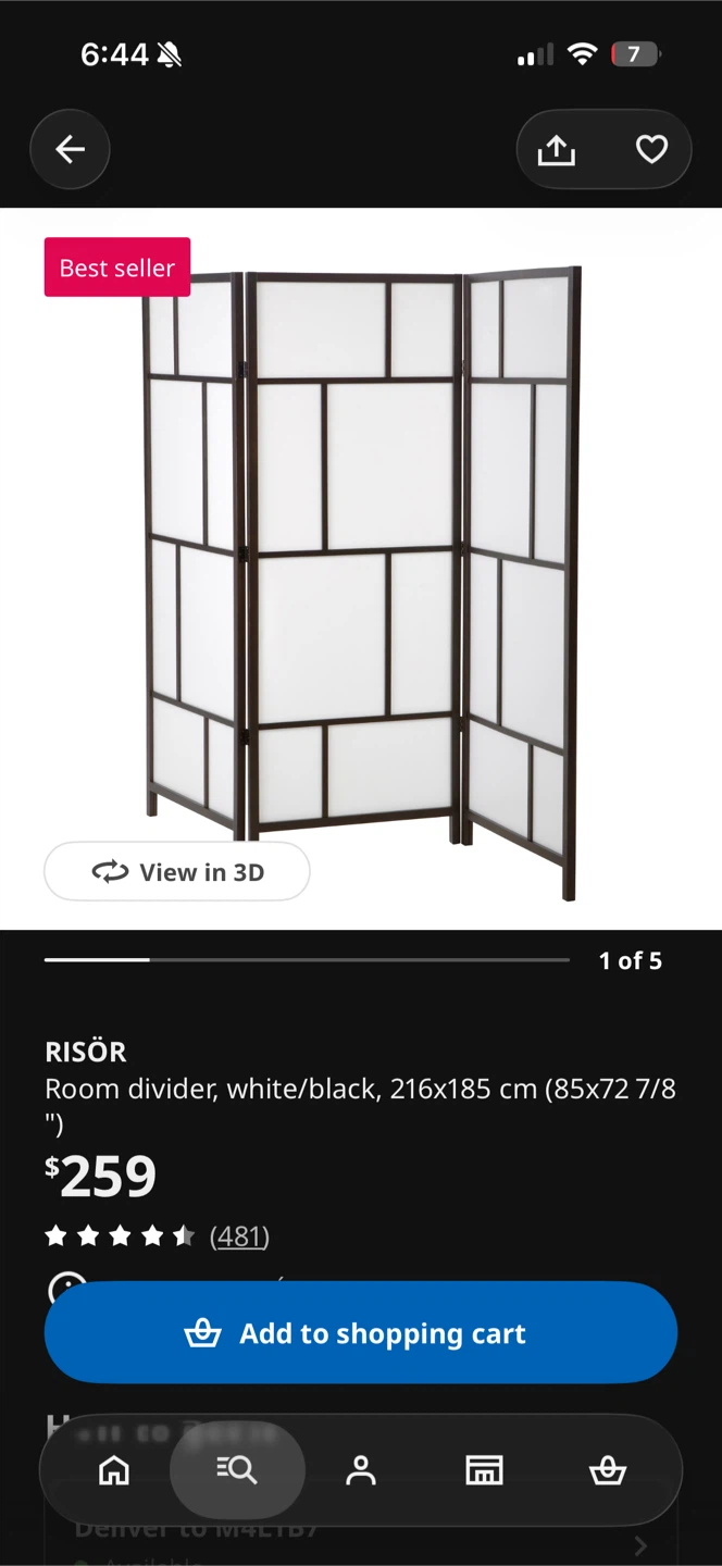 IKEA RISÖR Room Divider - photo 2