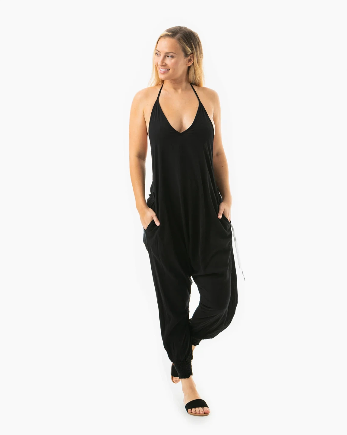 Buddha Pants Savannah Solid Harem Jumpsuit