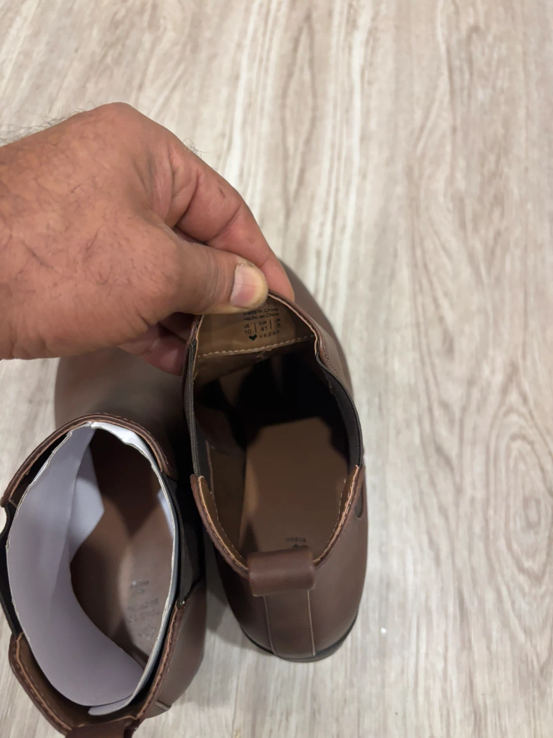 Brown Chelsea Boots Size 10 - photo 2