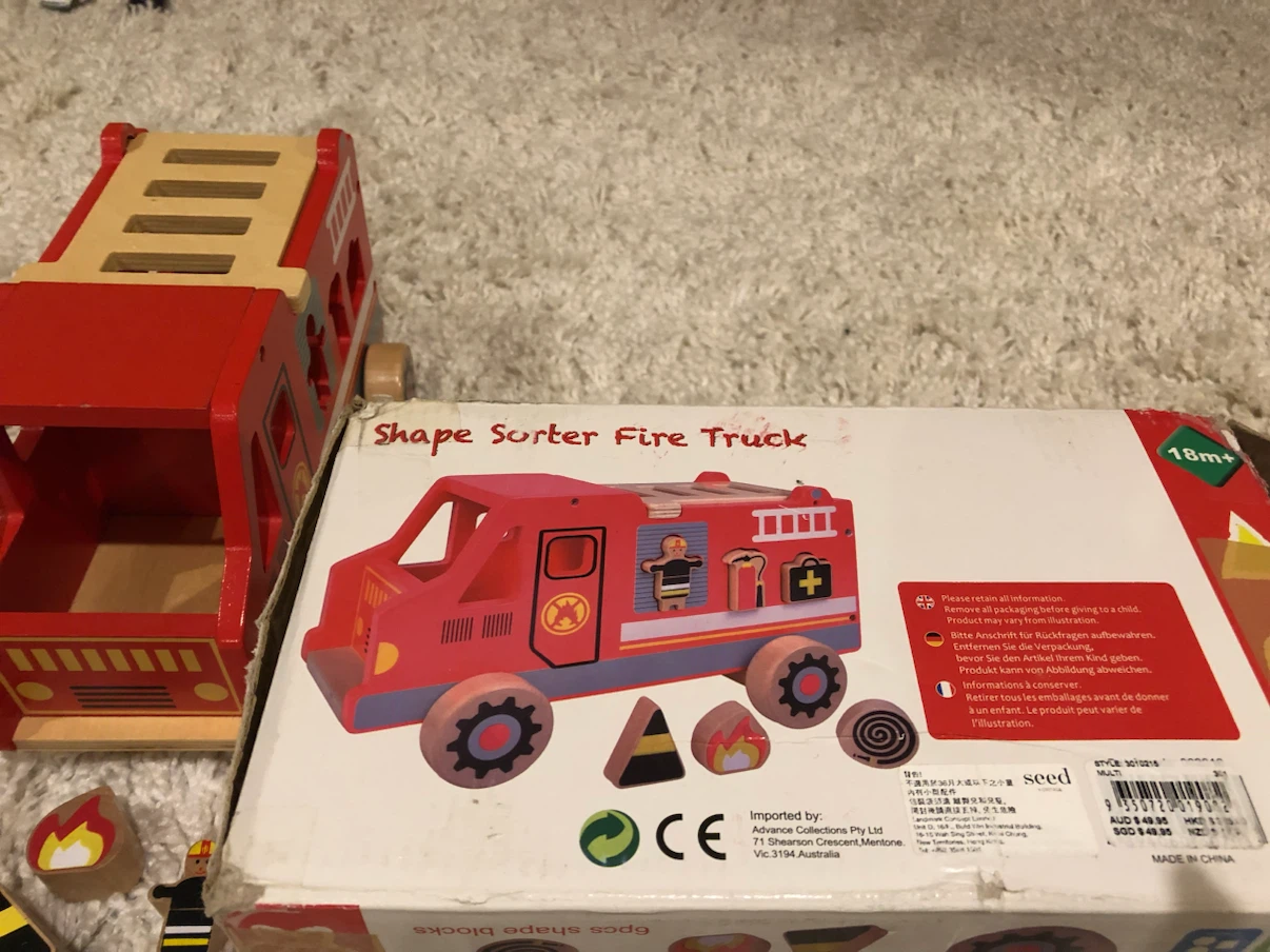 Seed Shape Sorter Fire Truck - photo 3