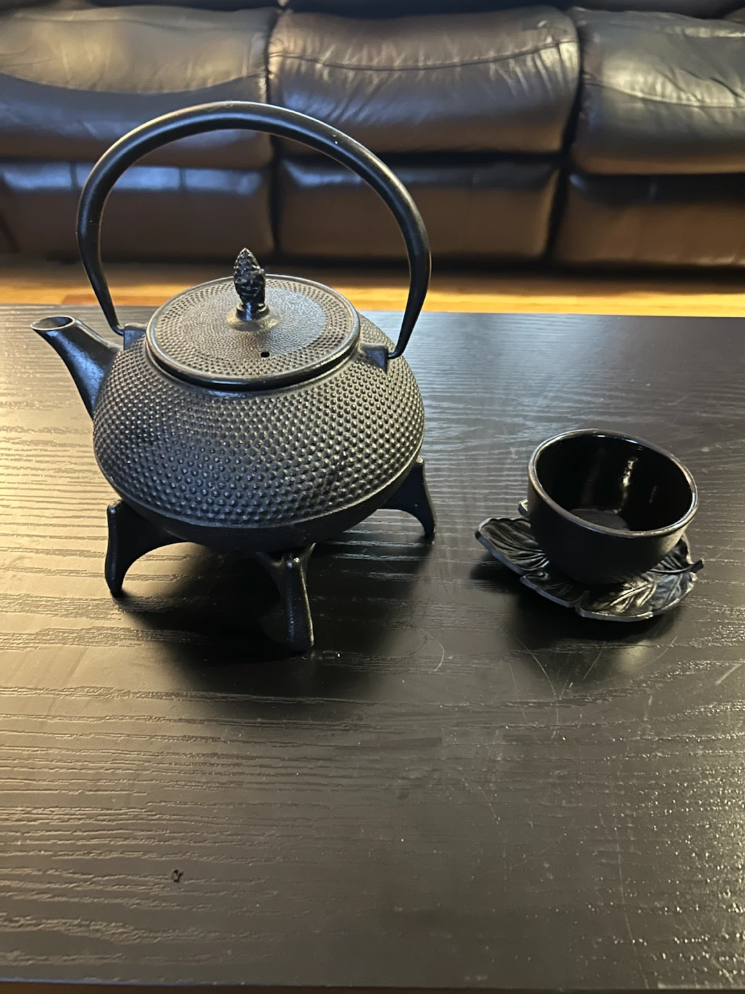 Cast Iron Teapot Set