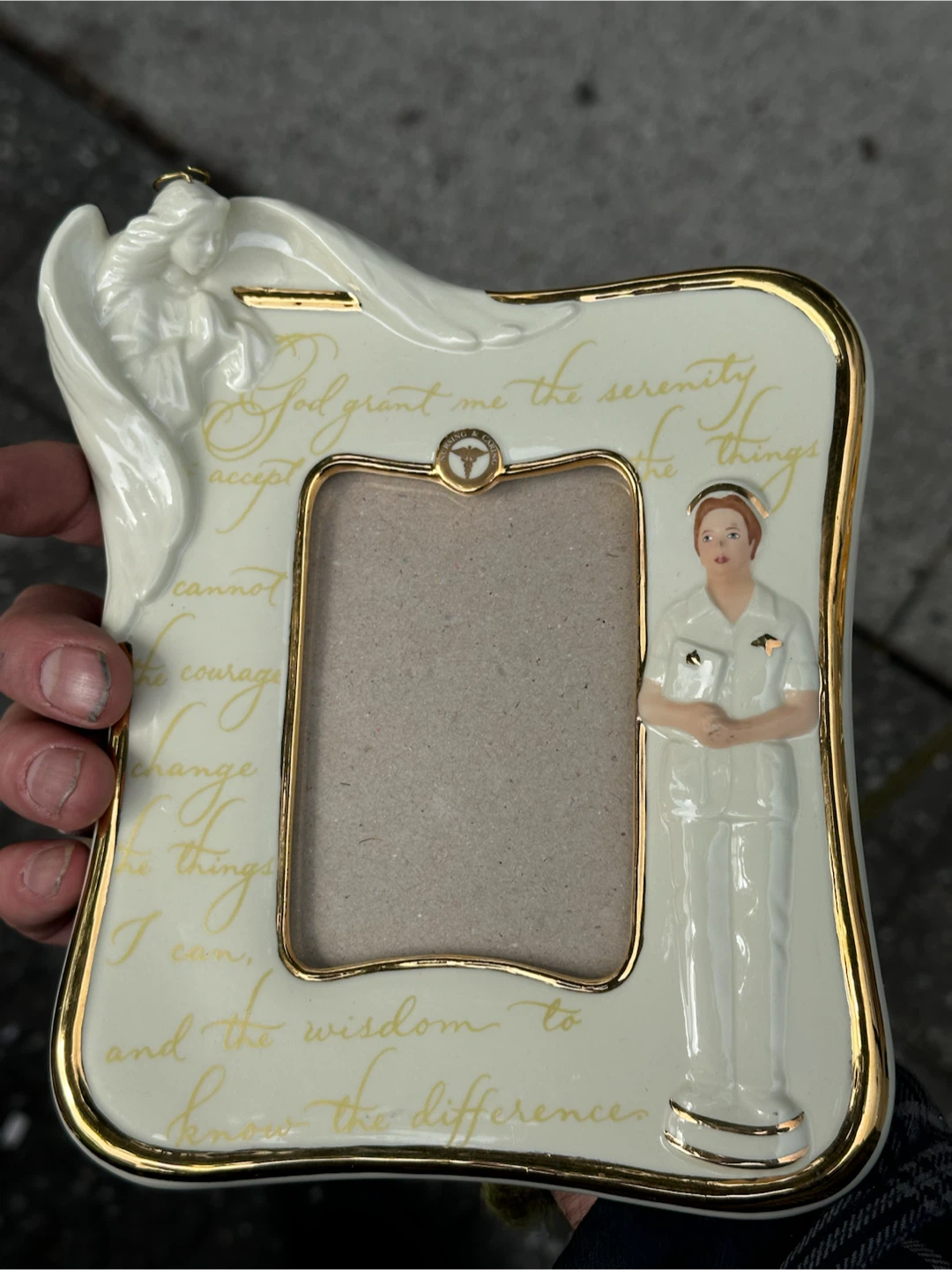 Van Hygan & Smythe Nurse Angel Serenity Prayer Frame