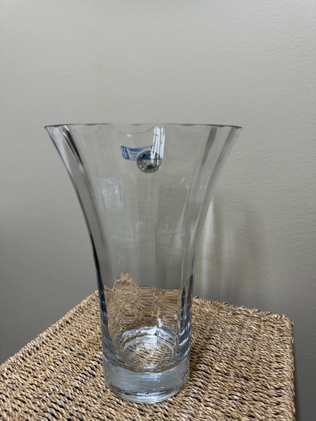 Vintage Hoya Crystal Clear Glass Vase (Pristine) - photo 2
