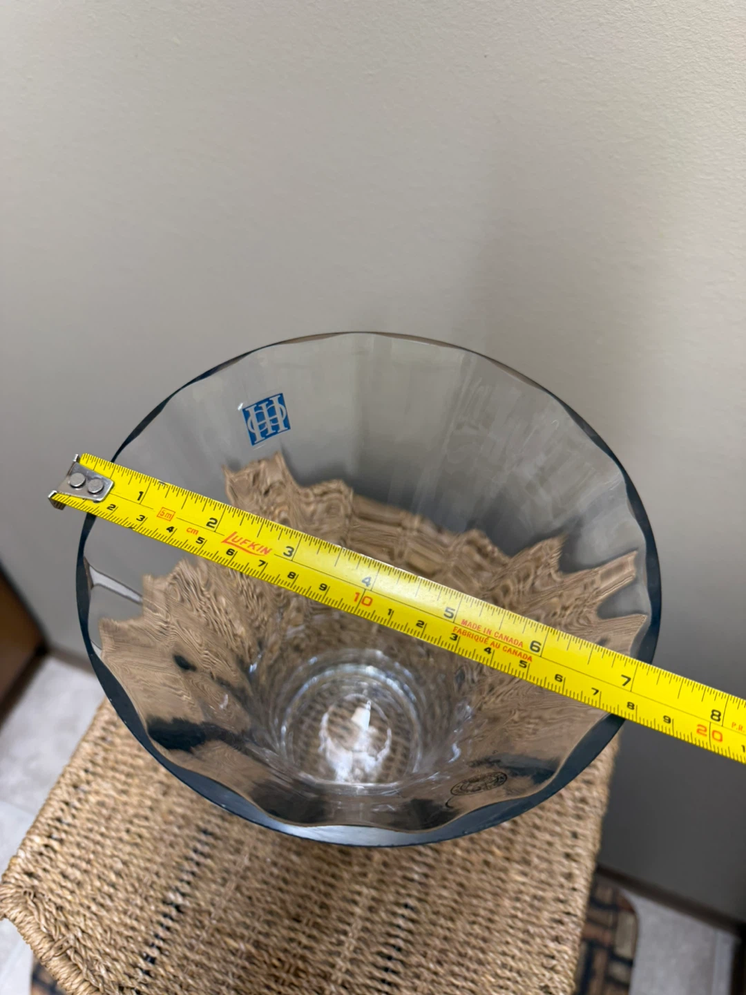 Vintage Hoya Crystal Clear Glass Vase (Pristine) - photo 3