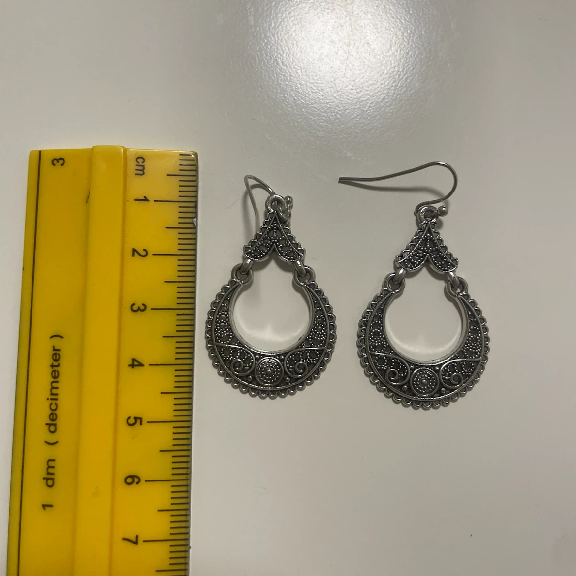 Silver Tone Boho Dangle Earrings - photo 2