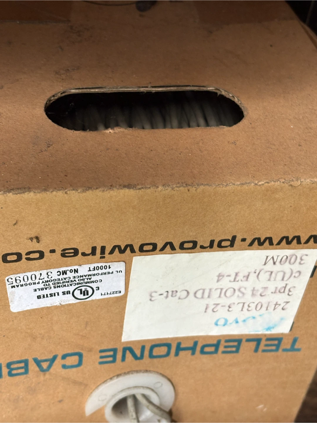 ProvoWire 3pr 24 Solid Cat-3 Telephone Cable