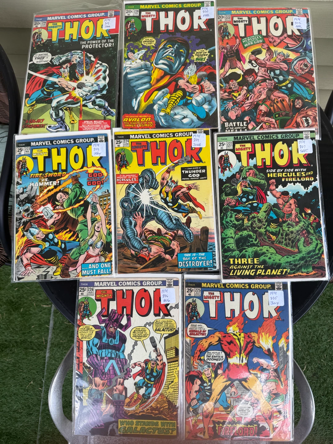 1974 Marvel Thor Comics — Bronze Age Issues — Firelord #225