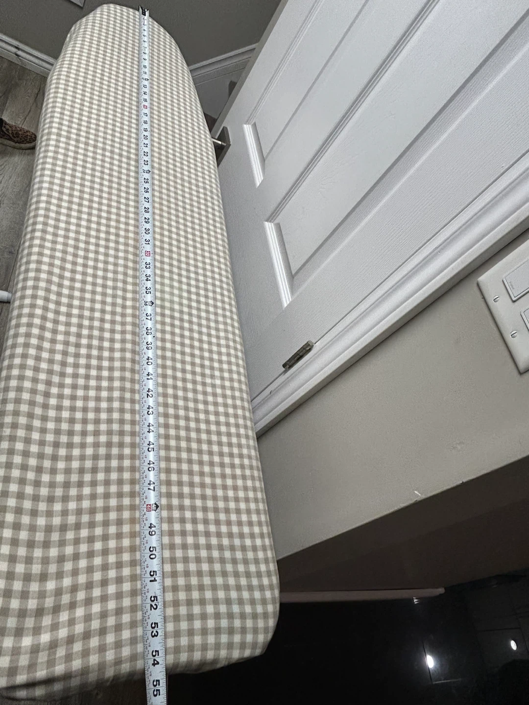 Folding Ironing Board with Gingham Cover - photo 2