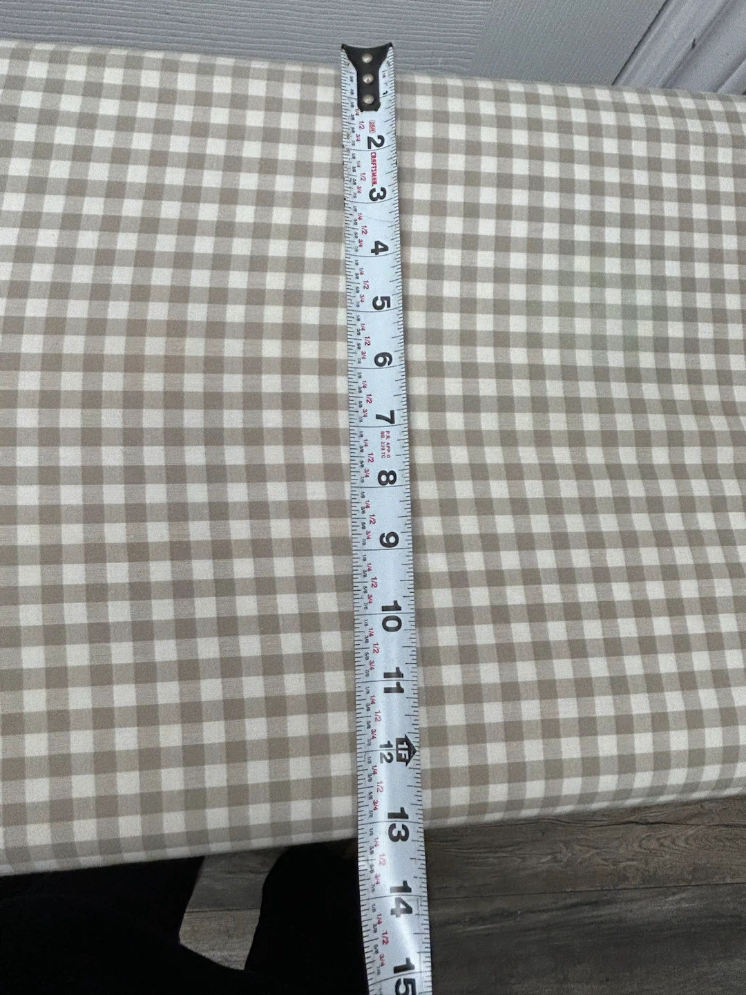 Folding Ironing Board with Gingham Cover - photo 3
