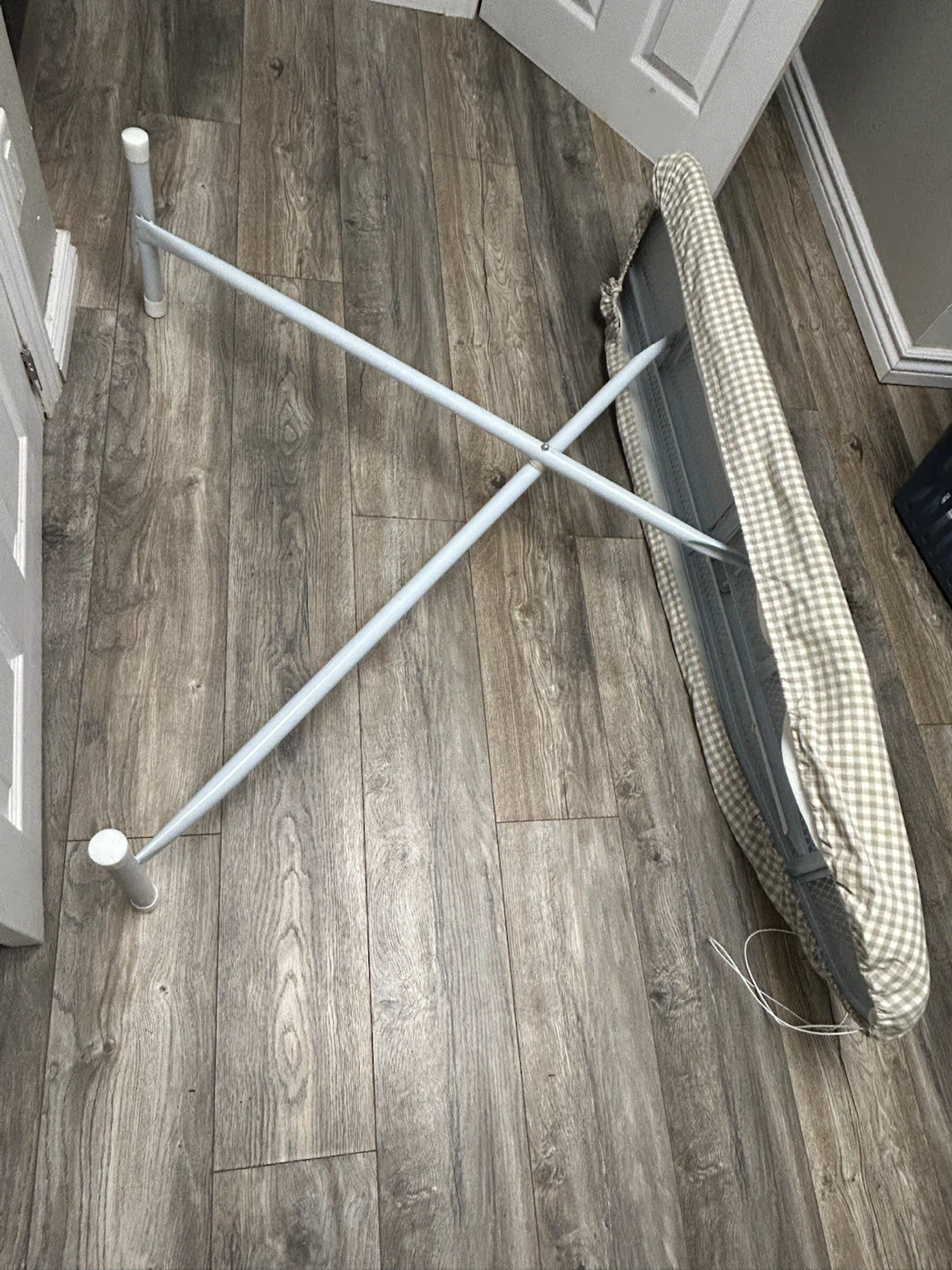 Folding Ironing Board with Gingham Cover - photo 4