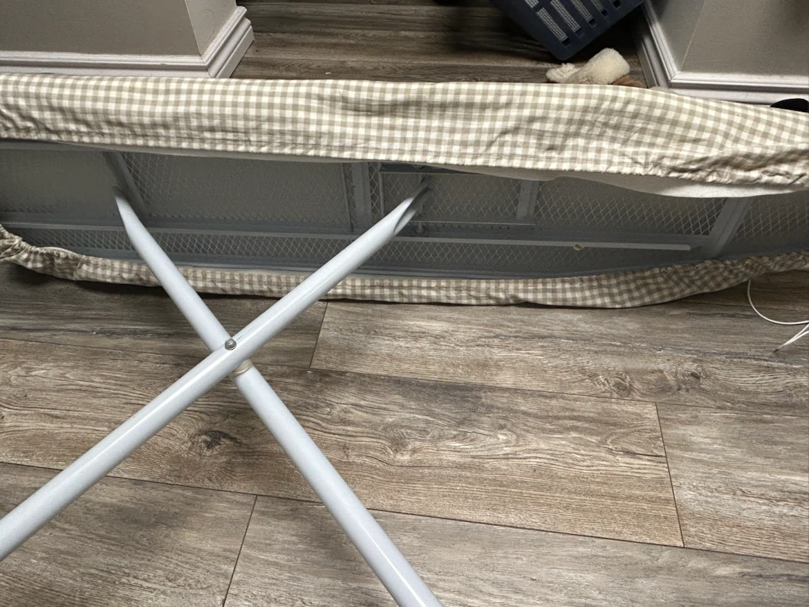 Folding Ironing Board with Gingham Cover - photo 5