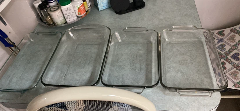 Set of 4 Glass Baking Dishes