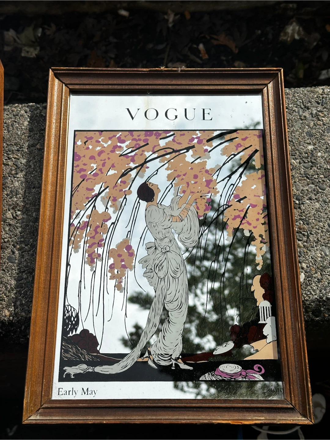 Pair of vintage vogue mirrors