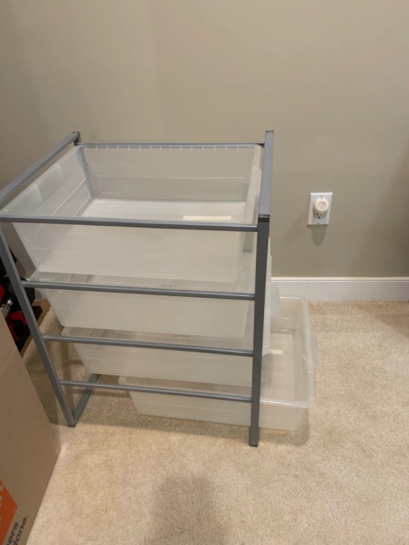 4-Drawer Plastic Storage Tower - photo 3