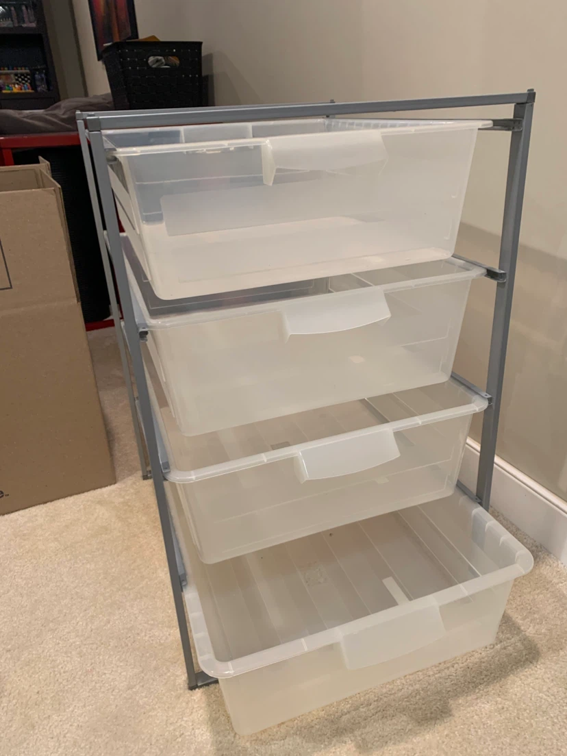 4-Drawer Plastic Storage Tower - photo 4