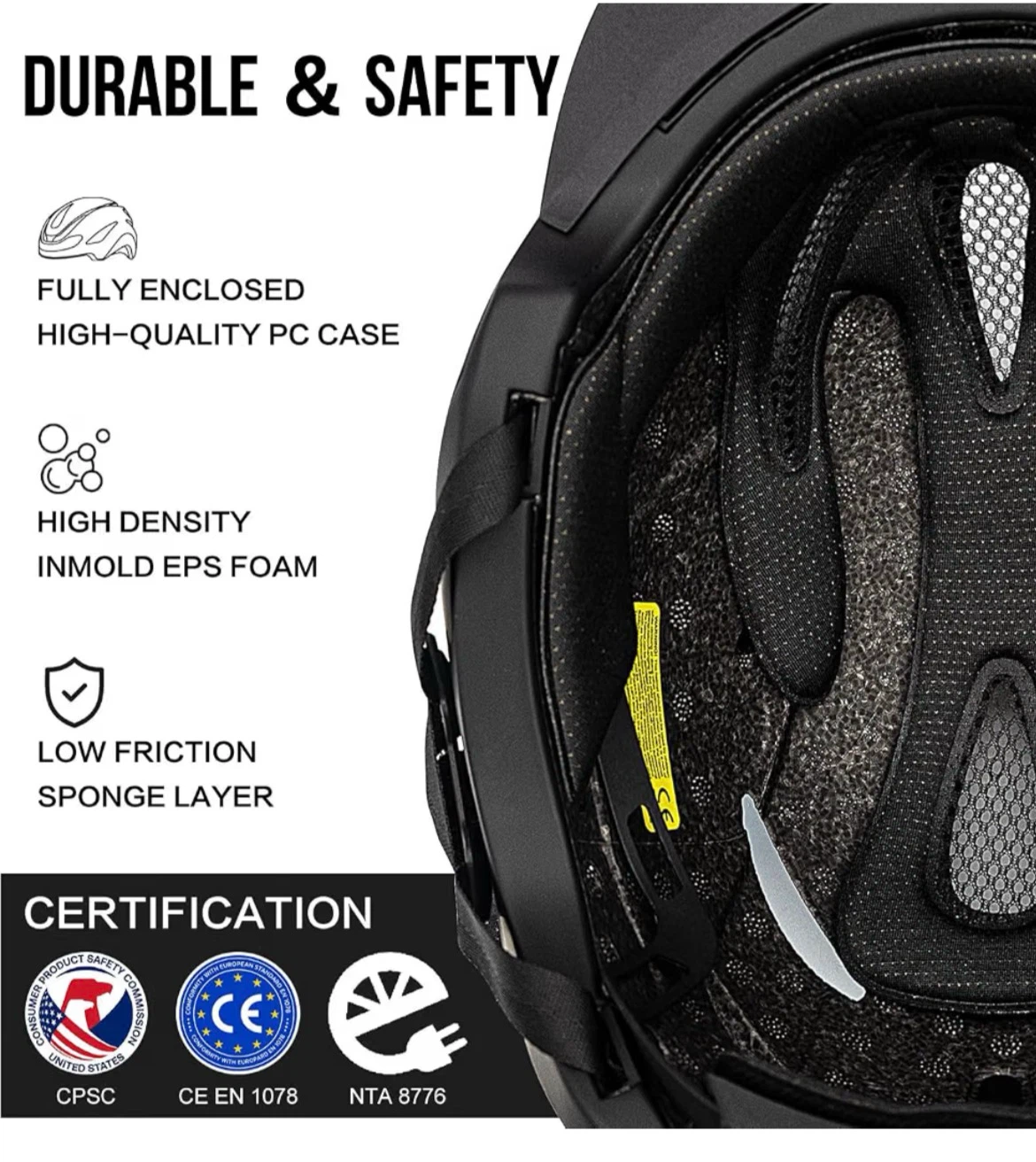 Lumdeer Bicycle Helmet with Lights and Visor - photo 2